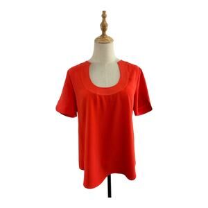 Trina Turk Haiden U-Neck Short Sleeve Tunic ($228 Retail), No Size Label, Sze M